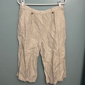 ELLEN TRACY Women’s Linen 3/4 pants sz M